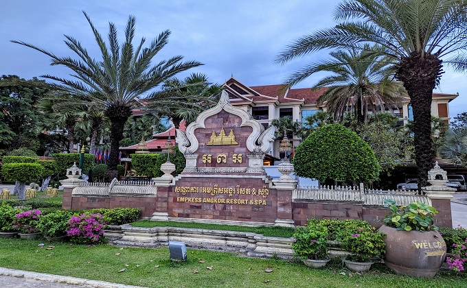 The Facade of Empress Angkor Resort & Spa